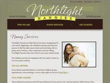 Tablet Screenshot of northlightnannies.com